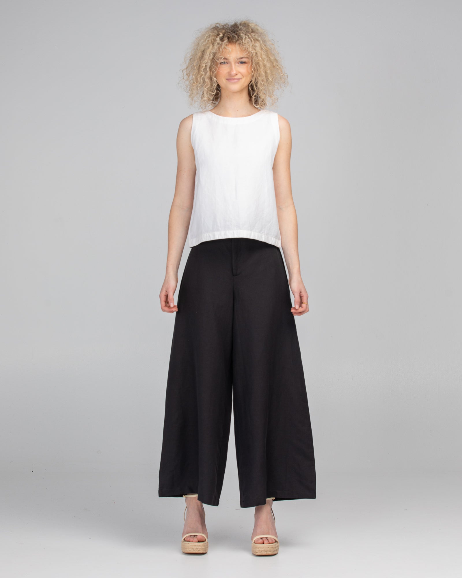 Jedda Linen Pant - Black