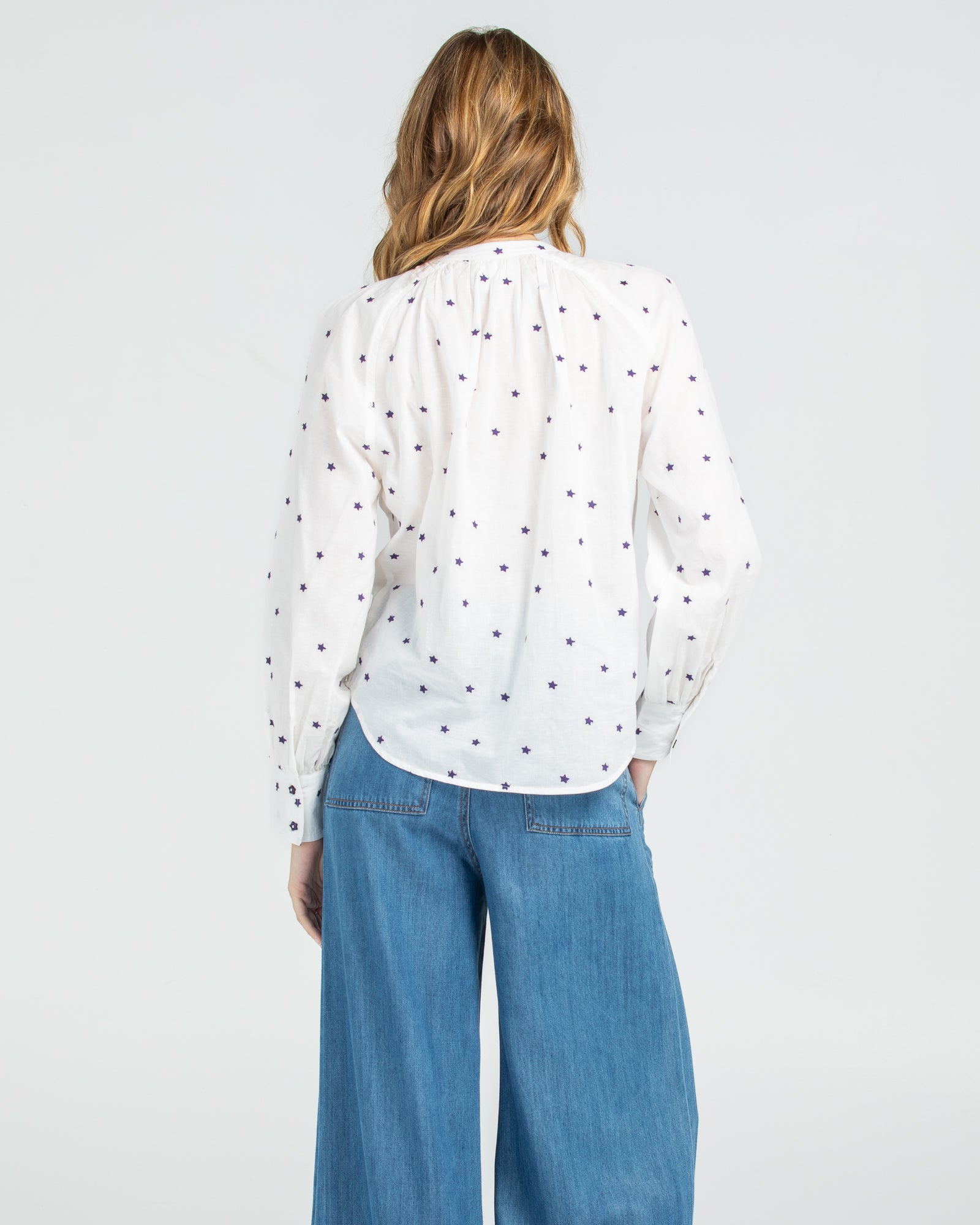 Starry Night Shirt - Blue/White