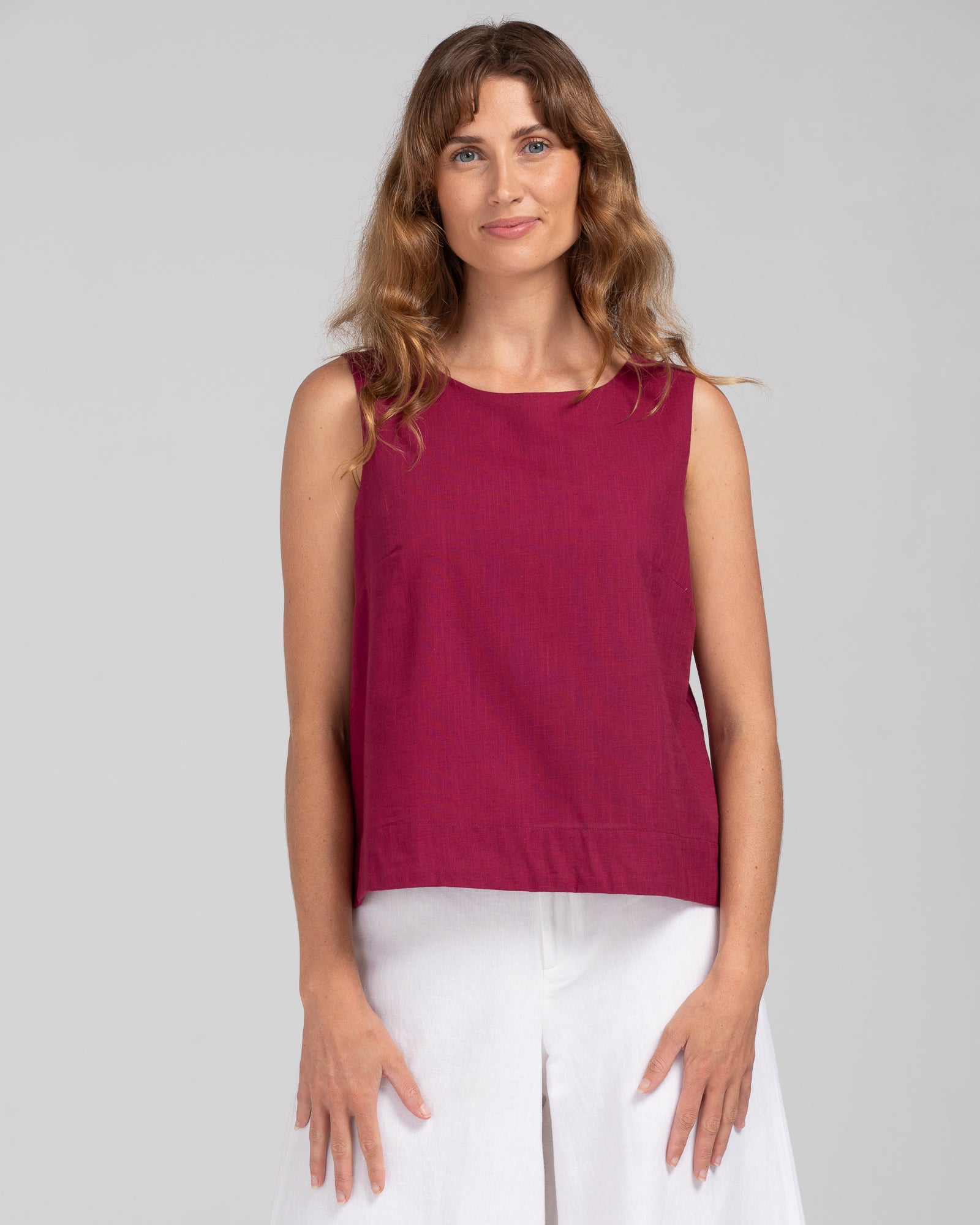 Hara Top - Deep Magenta