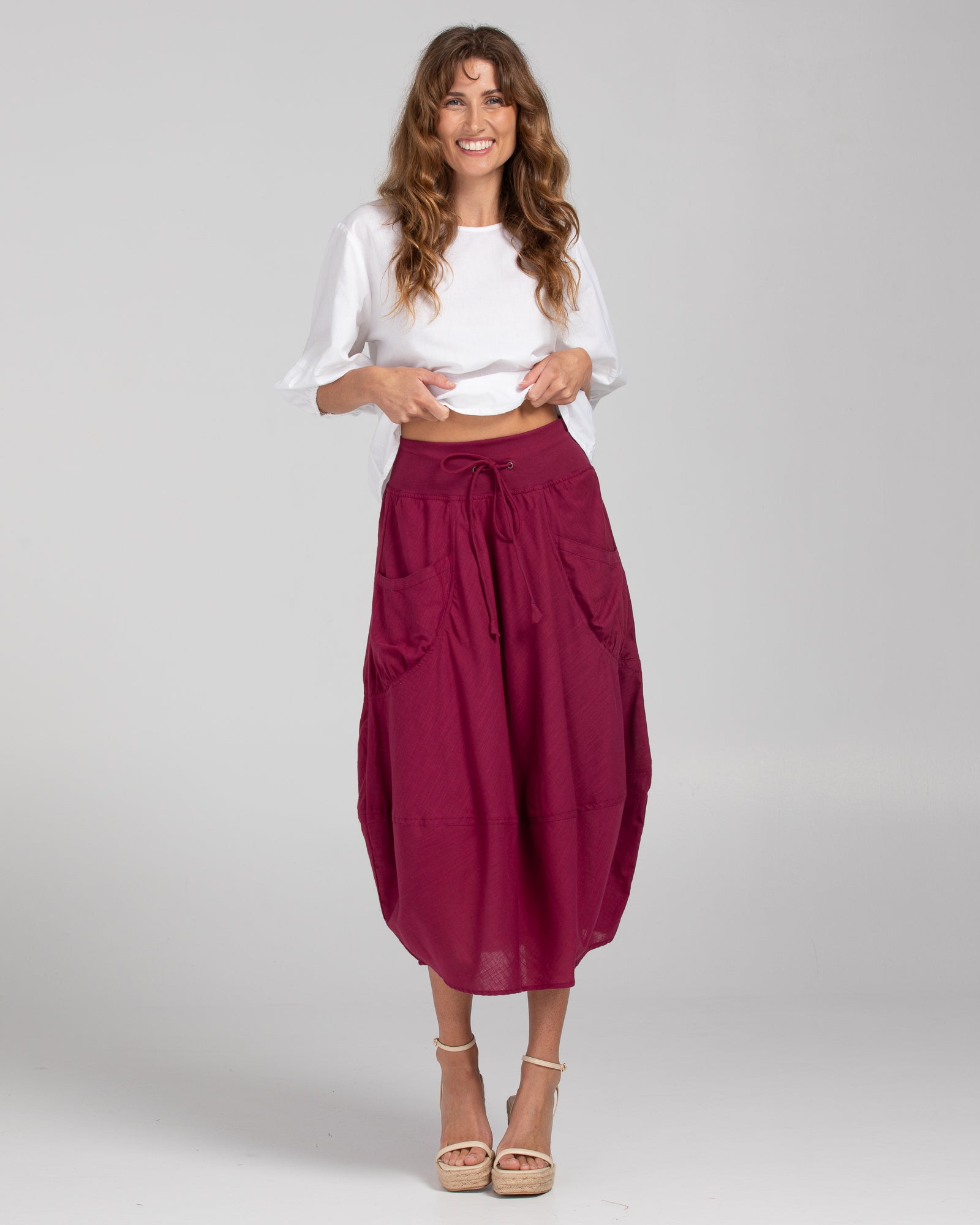 Guru Skirt - Deep Magenta