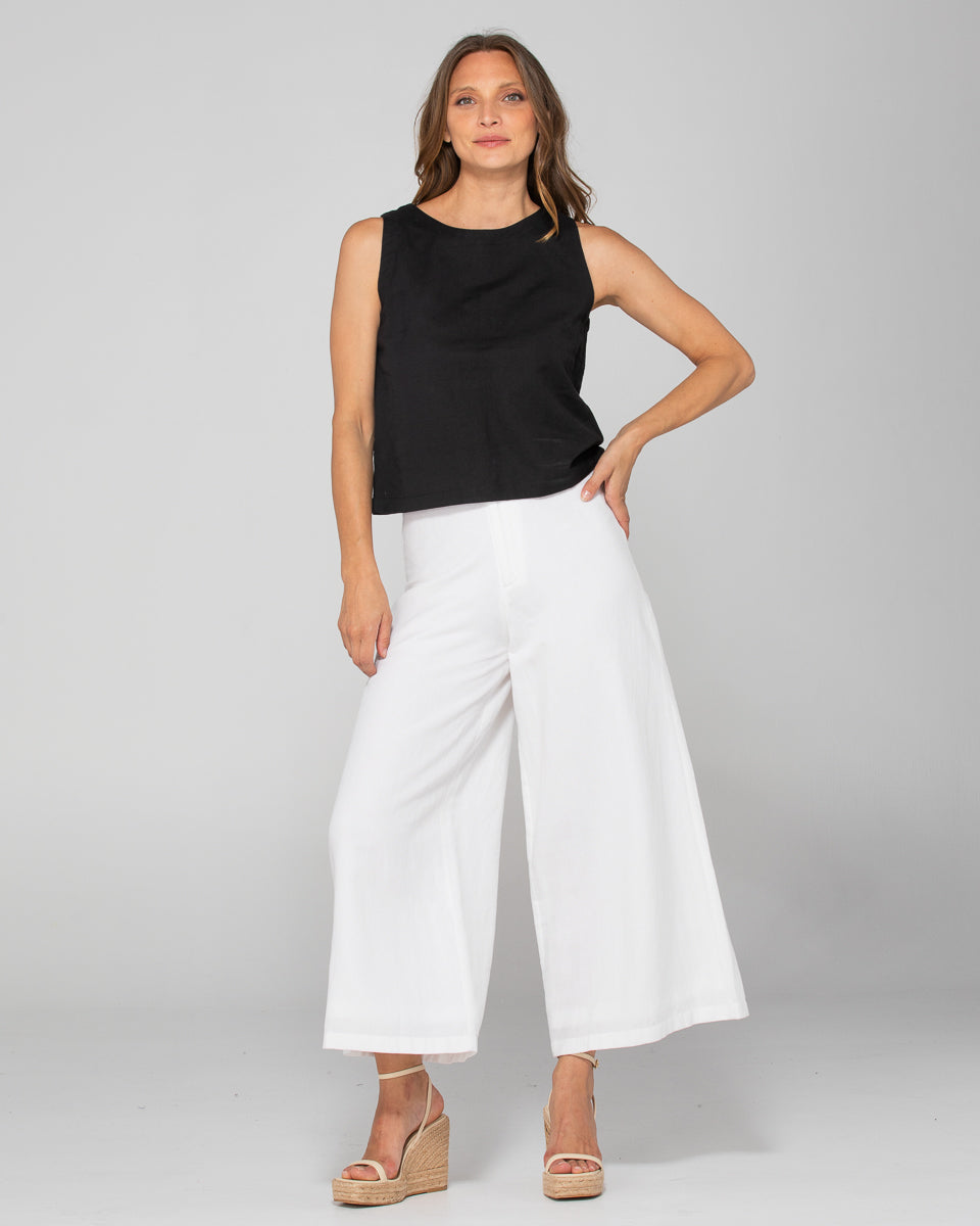 Jedda Linen Pant - White