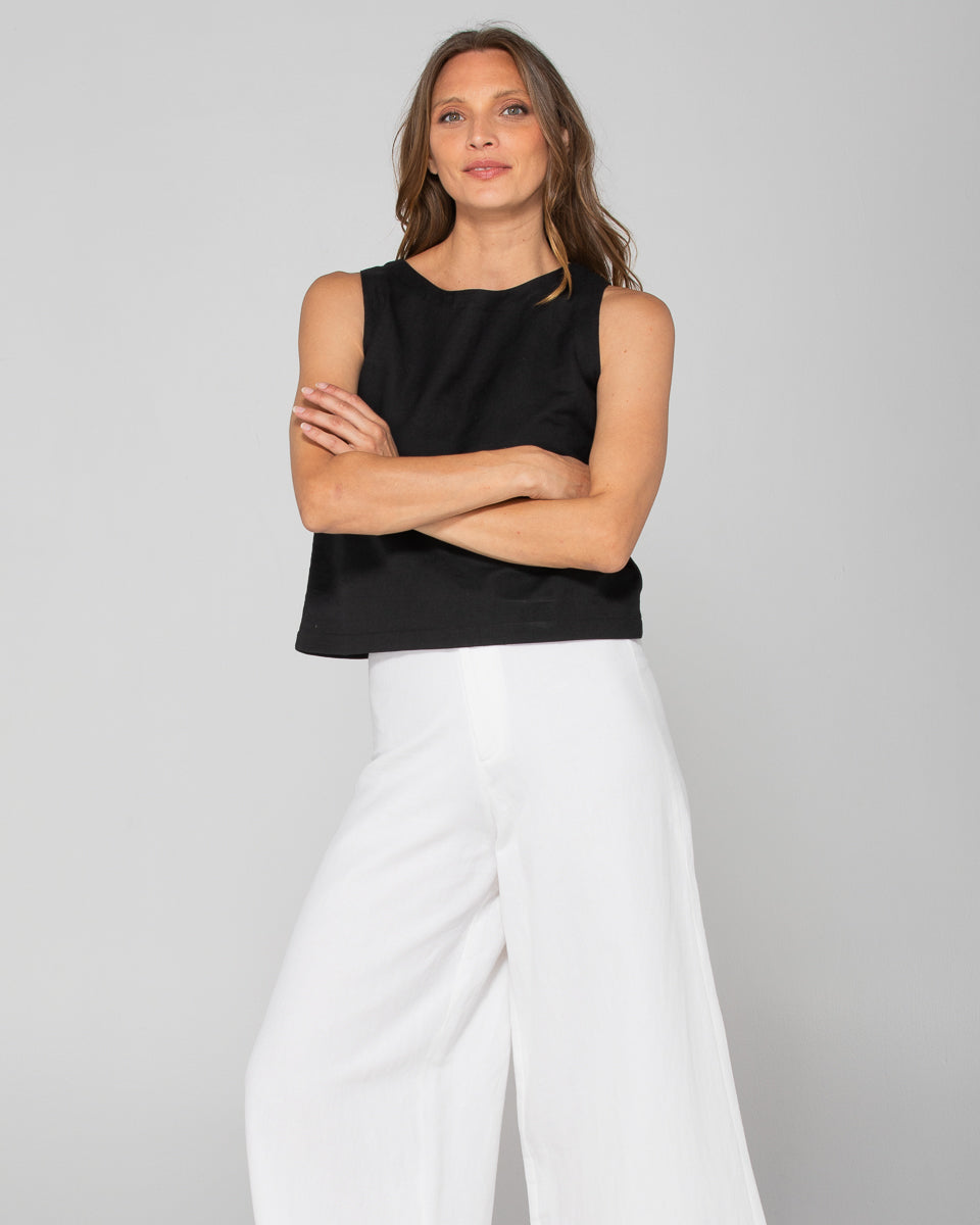 Jedda Linen Pant - White