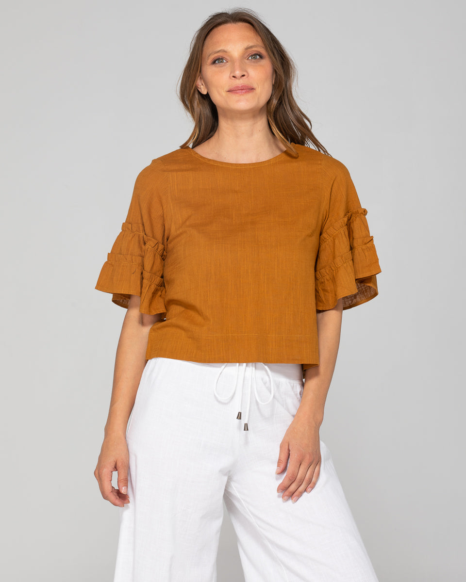 Marni Top - Mustard