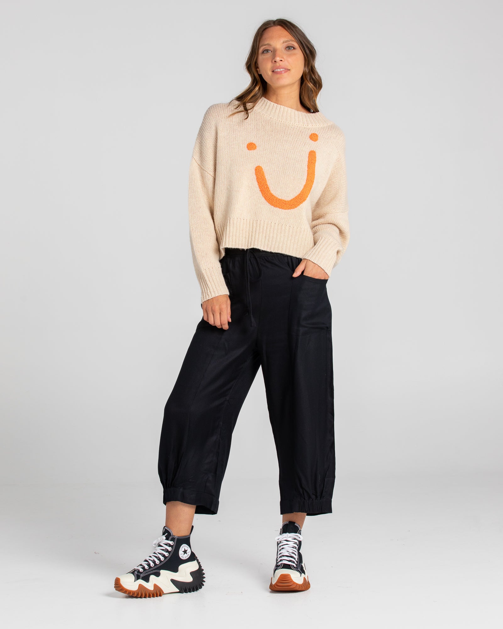 Smile Jumper - Natural and Fluro