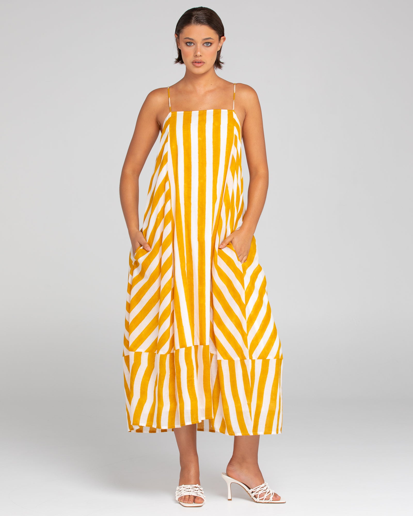 Sami Dress - Tropical Stripe