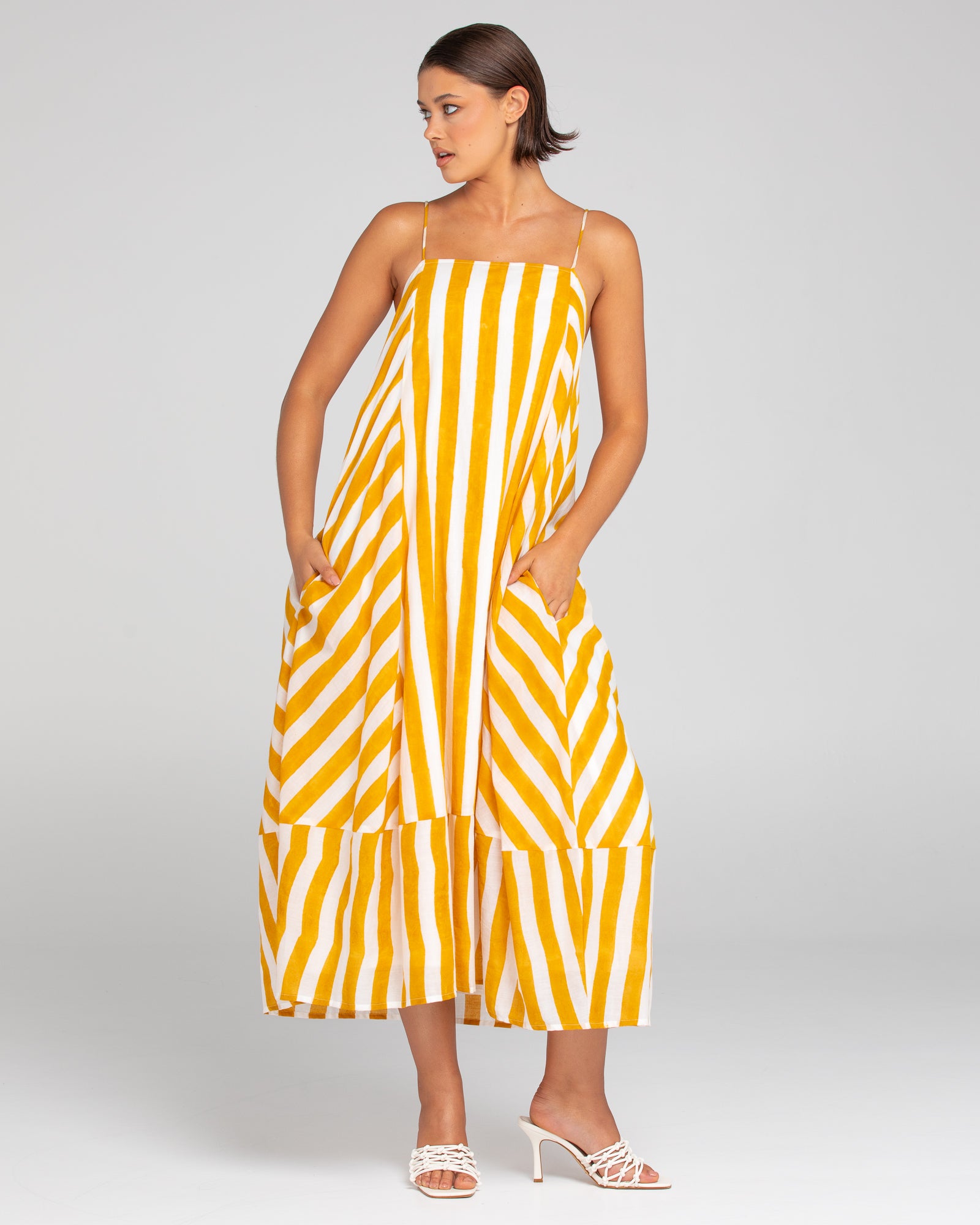 Sami Dress - Tropical Stripe