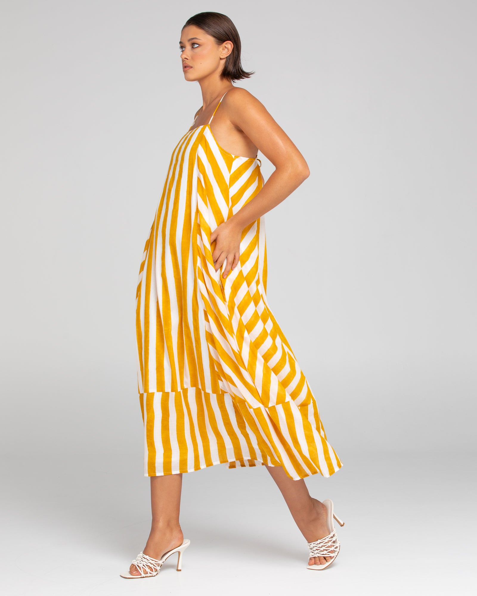 Sami Dress - Tropical Stripe