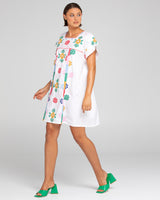 Opihi Dress - Embroidered Multi