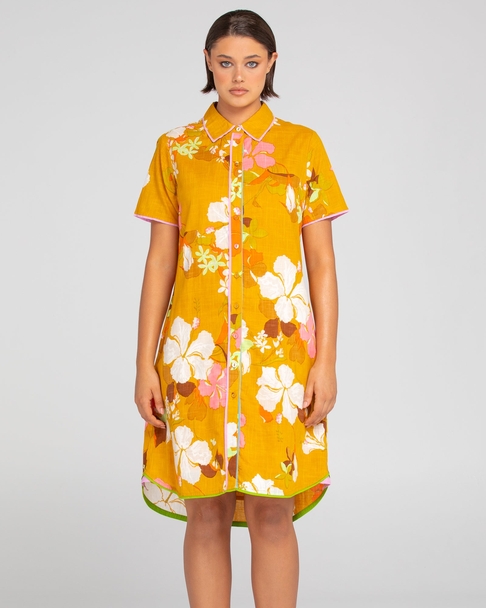 Cuba Shirt Dress - Ibisco