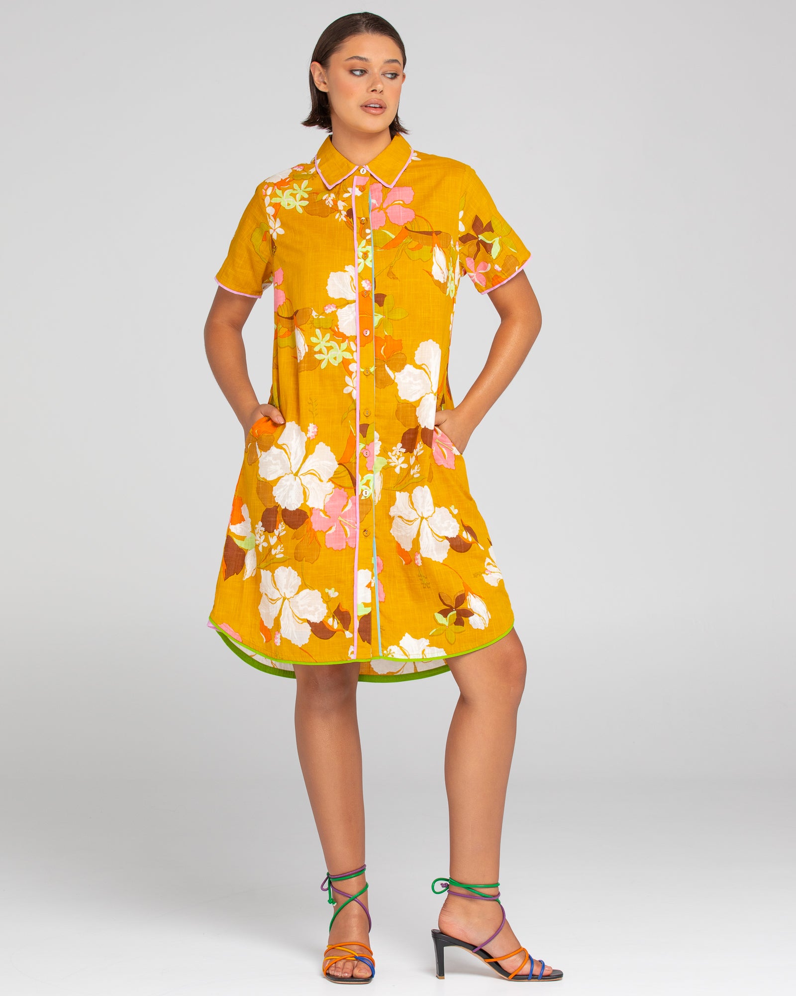 Cuba Shirt Dress - Ibisco