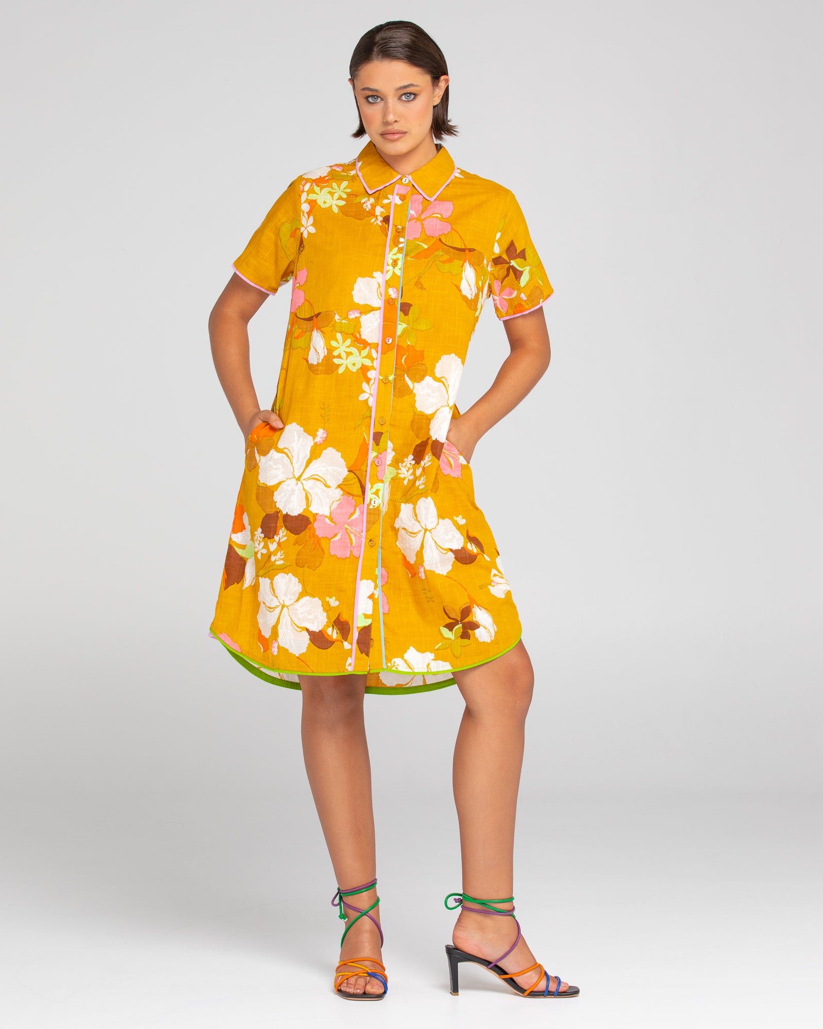 Cuba Shirt Dress - Ibisco