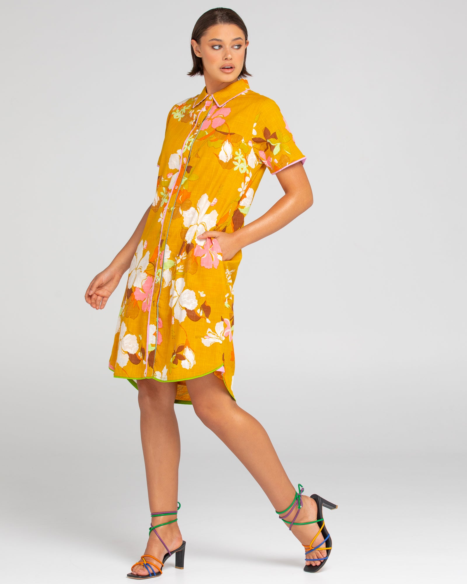 Cuba Shirt Dress - Ibisco