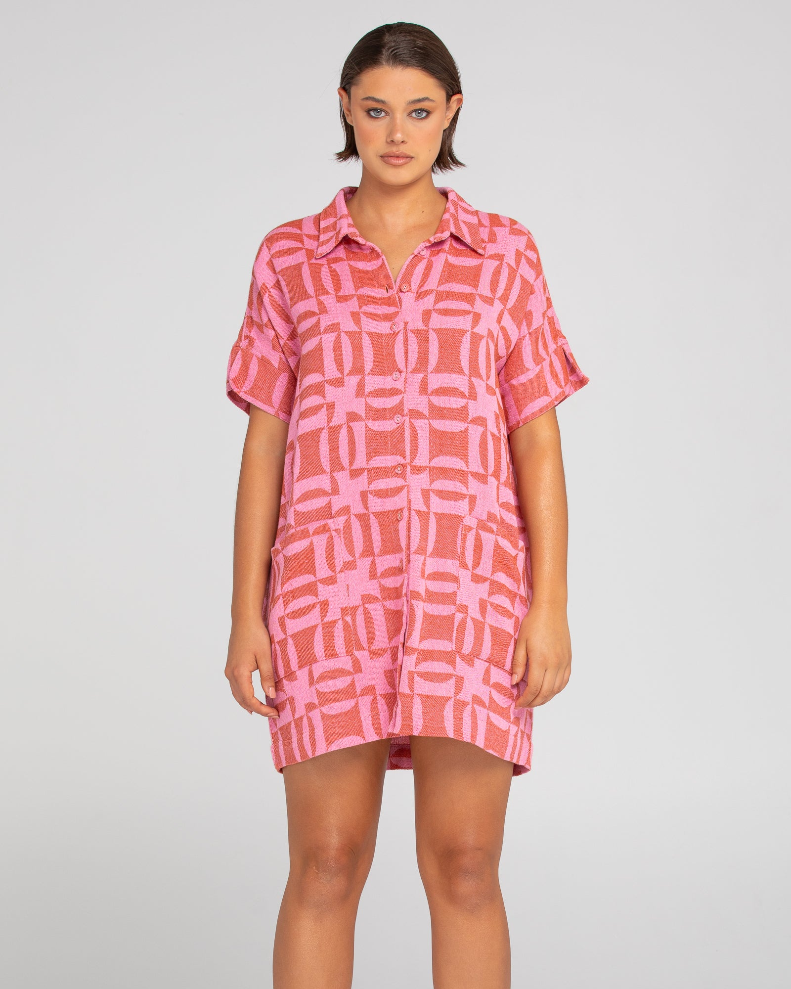 Cabana Shirt Dress - Mina