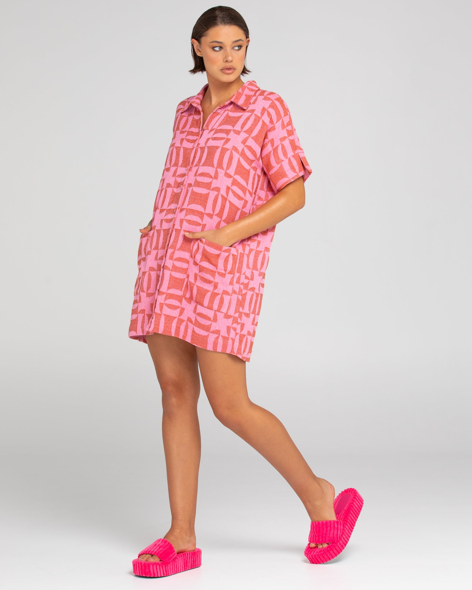 Cabana Shirt Dress - Mina