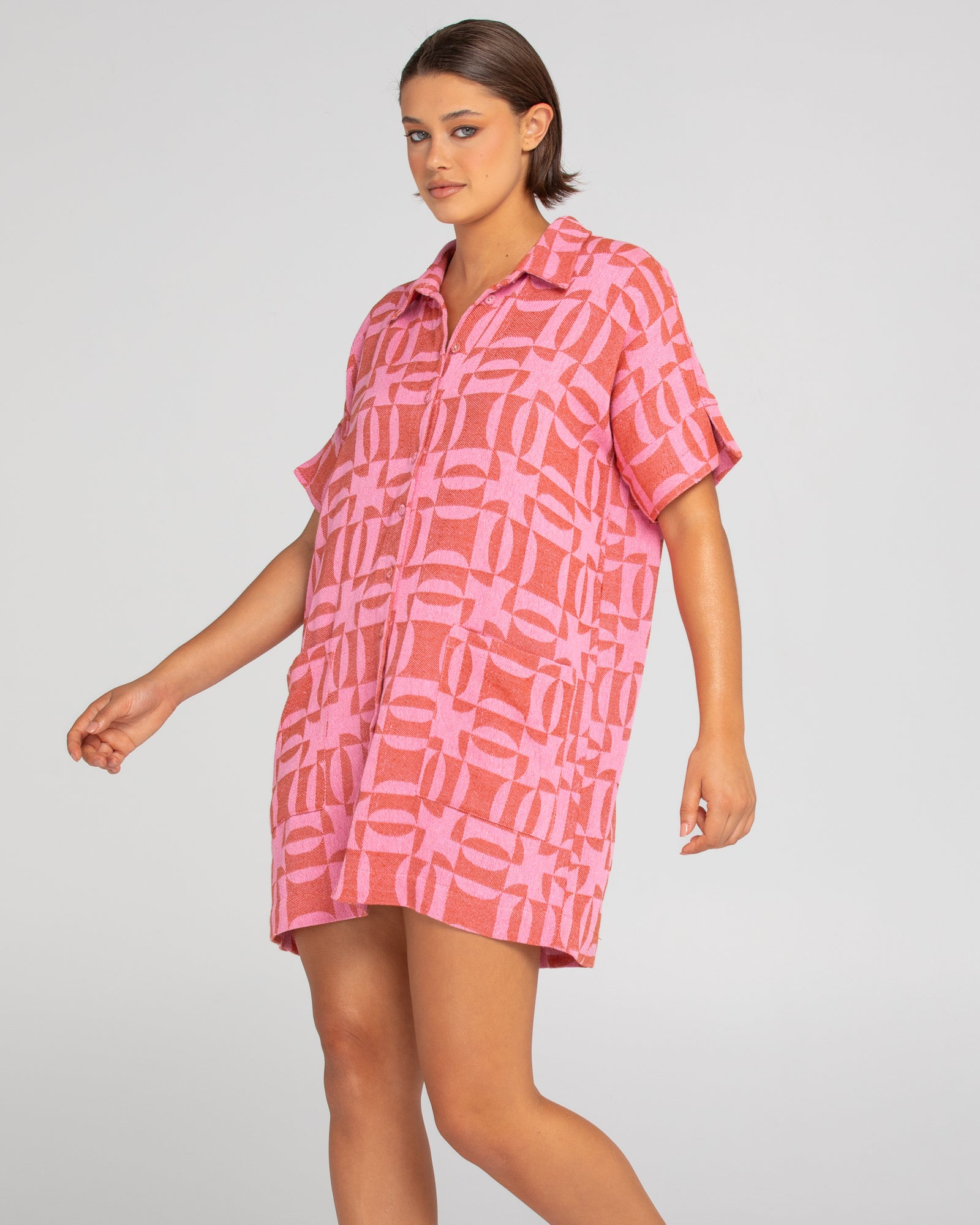 Cabana Shirt Dress - Mina