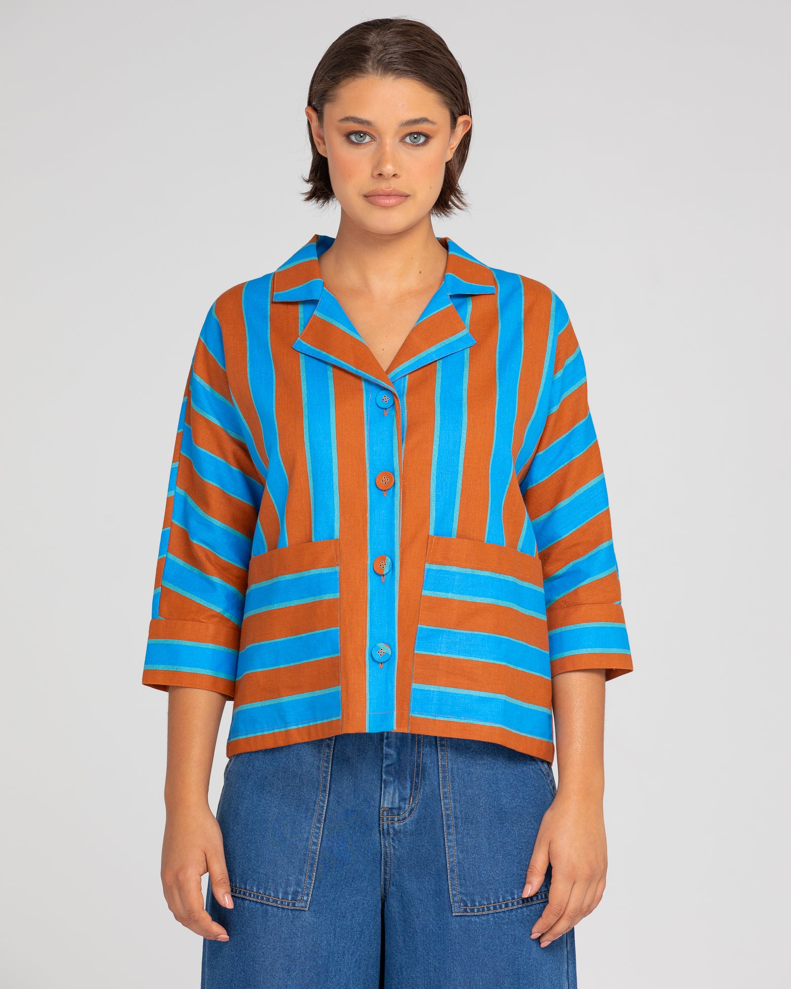 Fay Jacket - Cabana Stripe