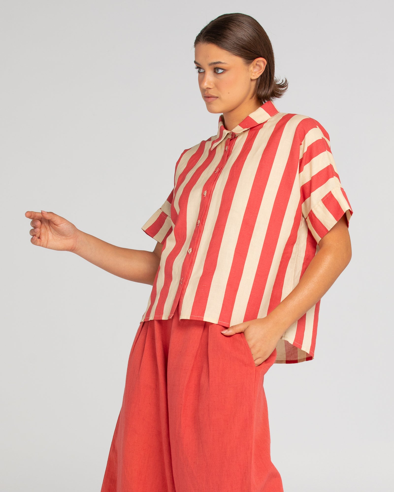 Mina Shirt- Kaia Stripe