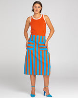 Fay Skirt - Cabana Stripe