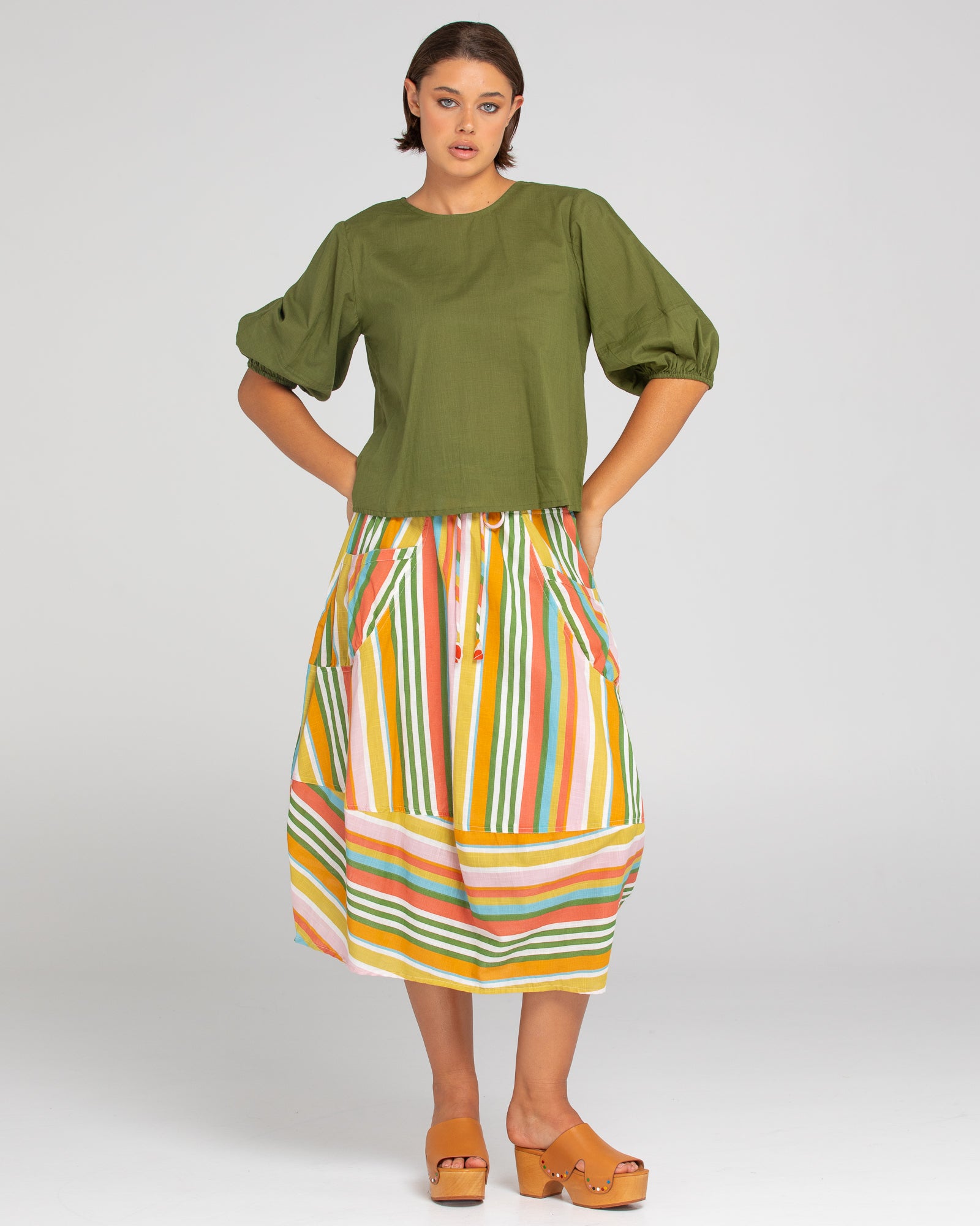 Guru Skirt - Ailana Stripe