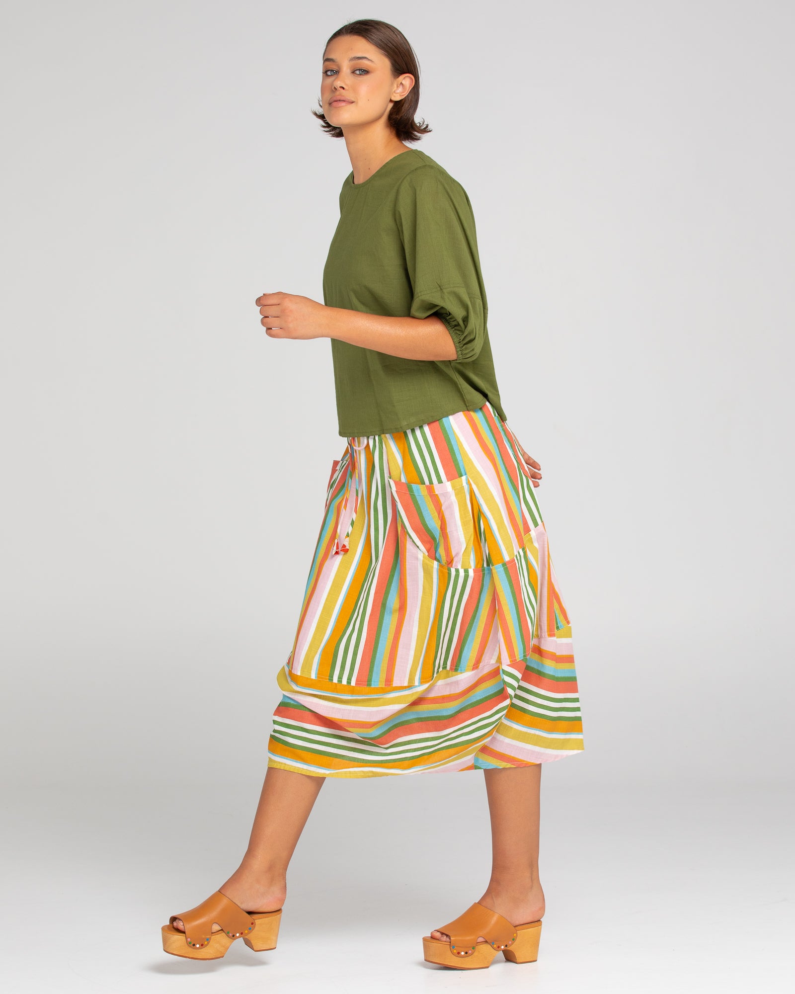 Guru Skirt - Ailana Stripe