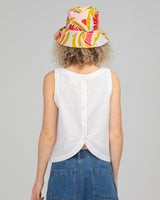 Reversible Bucket Hat  - Colada/Ailana Stripe