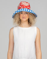 Reversible Wide Brim Bucket Hat - Farrah/Kelly