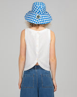 Reversible Wide Brim Bucket Hat - Farrah/Kelly