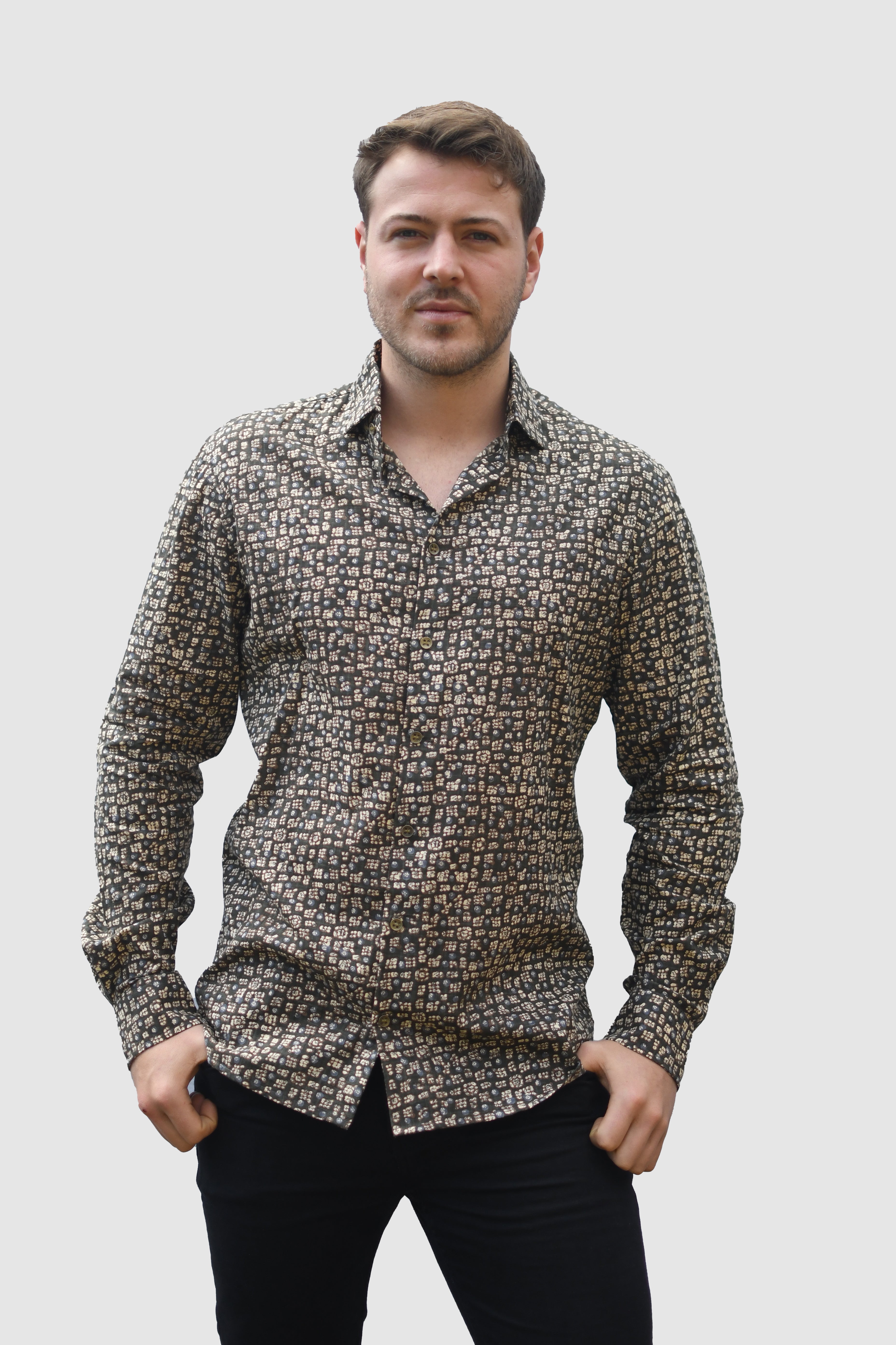 Mens Long Sleeved Shirt- Reza