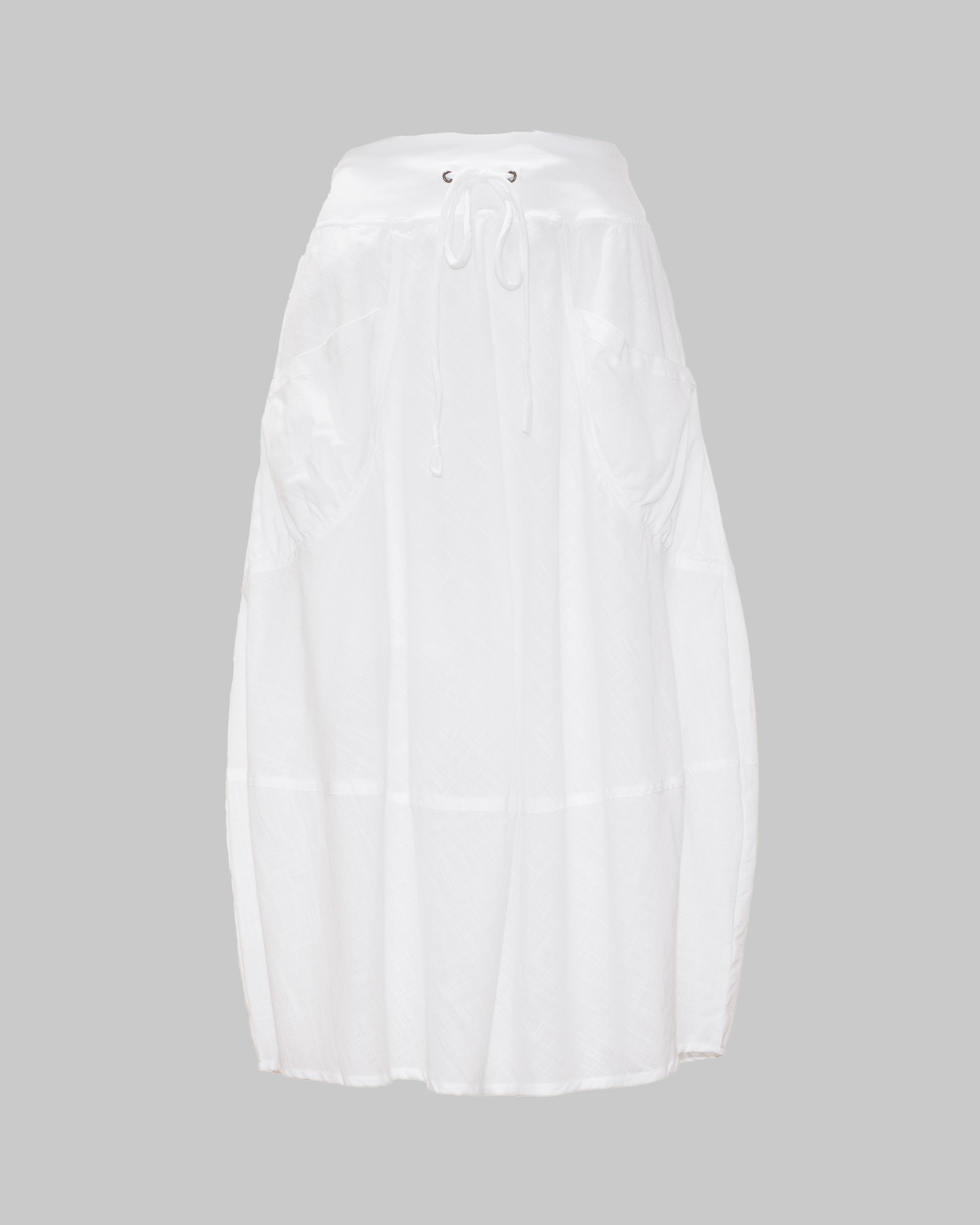 Guru Skirt Basic - Sheer White Slub